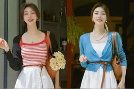 听我说，穿半裙宁愿“选纯不选花”，简约气质，穿搭率贼高图片