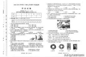 2022年七年级历史下册期中考试卷图片