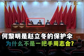 《狂飙》为什么何黎明是赵立冬的保护伞，不是政法委书记周志合？图片