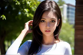 AI科技算法生成的时尚女孩，能以假乱真的黑魔法图片