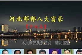 从河北邯郸走出的8位大富豪，个个都是白手起家，坐拥身价255亿图片