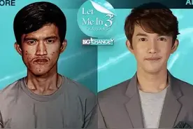 22岁泰国小哥整成帅气欧巴​当模特！网友傻眼：这变化有点大图片