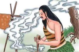 钻木取火图片