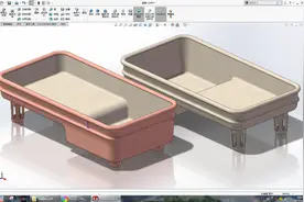用SolidWorks画盆景的花盆，图形比较简单，按部就班的画就行图片