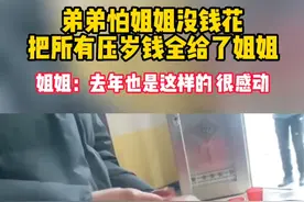 “中国好弟弟”让人羡慕：大额压岁钱全给姐姐，妥妥“爱姐魔”图片