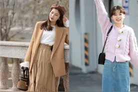 四五十岁女人，这才是春天最流行的打扮：长裙+平头鞋，谁穿谁美图片