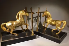 西汉鎏金铜马，是世界上第一件鉴别良马的标准模型，具有科学价值图片