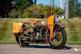 老爷车 | 最著名的军用摩托 1942年哈雷WLA图赏图片
