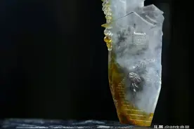翡翠玉石雕刻艺术中的“二虚八实”及学会鉴赏水墨质感冰乌鸡翡翠图片