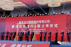天力锂能深交所上市：市值87亿 李雯姐妹与姑父为实控人图片