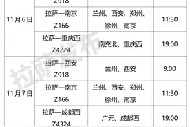 近三日，拉萨出藏列车5趟（附车次、票价、购买方式）图片