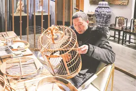走进古城鸟笼技艺体验基地 领略竹上非遗魅力图片