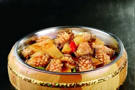 湖南湘菜，金牌土豆焖鲍鱼做法，五星级酒店，正宗私房特色菜做法图片