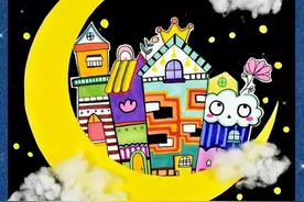 综合绘画素材—18种神秘星空 星夜主题儿童画~（含线稿步骤图）图片