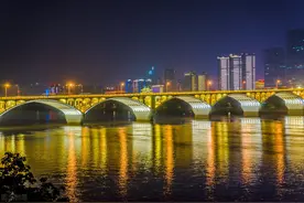 湖南橘子洲头夜景之美图片
