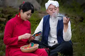 黄土高坡的爱情（环境人像）图片