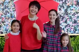 梁咏琪母女穿亲子装拍视频！7岁爱女长腿瞩目，被指撞脸港姐冠军图片
