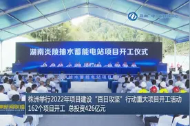 株洲举行2022年项目建设“百日攻坚”行动重大项目开工活动 湖南炎陵抽水蓄能电站开工图片