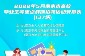 137场！5月南京招聘来了图片