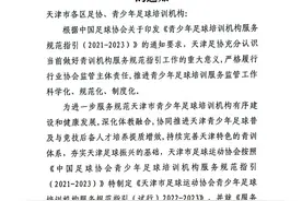 关于《天津市足球运动协会青少年足球培训机构服务规范指引（试行）2022-2023》的通知图片
