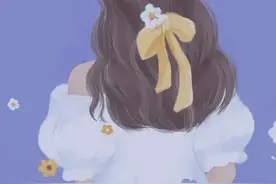 温柔的女生插画｜超好看的不露脸背影头像，每一张都想保存图片