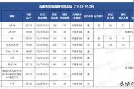 摇号周总结｜倒挂盘、摇号盘“撞车”，合肥本周推新有点猛图片