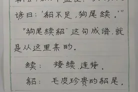 你可知成语「狗尾续貂」的典故出在何处图片