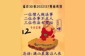 福彩3D第2022137期藏机图解析图片