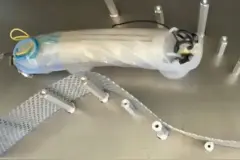 研究人员开发新型仿生检修工具，以“蠕虫姿态”维修飞机发动机图片
