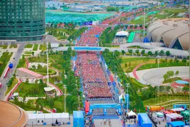 同城市一起奔跑——2023年兰州马拉松鸣枪开跑！图片