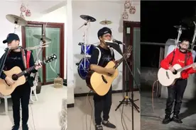 600万赞！贵州视障小伙抖音直播间自己组乐队，一人担任所有位置图片