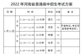 六大变化！2022南阳中招新政发布图片