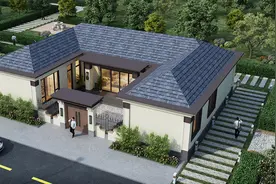 18×13米一层现代三合院，设计均从“简约实用”出发图片