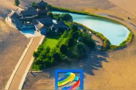 风为伴 行千里 一生必去之地——鸣沙山月牙泉图片