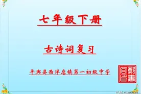 2023河南中考专项复习【2】-七年级下册古诗赏析图片