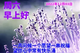 12月3日周末早安微信问候亲友祝福语短句 愿你快乐不断 健康相伴图片