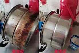 不锈钢锅的“厚黑皮”洗不掉？别再用钢丝球刷了，教你正确做法，干净不伤锅图片