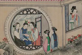 贾宝玉给麝月“篦头”，被晴雯看出端倪，原来他们也要偷试云雨情图片