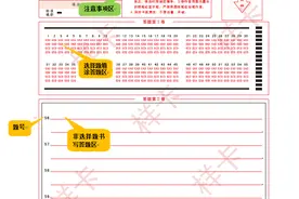 高考资讯 | @2022年高考考生：一起来看英语一考答题卡样式图片