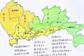 深圳手绘地图—深圳高楼排名及各区分布图片