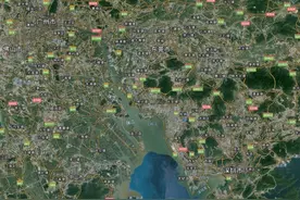 各城市建成区面积（2021年）图片