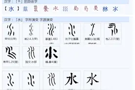 滚无水，为什么滚字是以水为偏旁的？图片