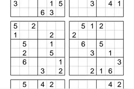数独——六宫格（108道）：适合小学一年级图片