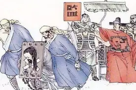 刽子手嘲笑死囚怕死，死囚：我饿，刽子手听后连忙下跪：先生请图片