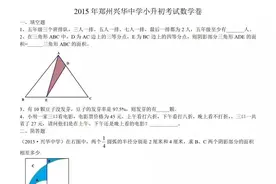 河南省郑州市兴华中学小升初数学真题试卷图片