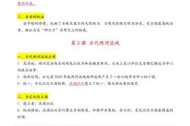 耗时9天 我把九年级上册历史 109个高频考点做成答案技巧图片