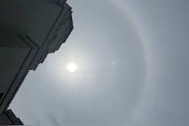南方多地白虹环日，是大范围寒潮前兆？分析：较强冷空气夏天暂停图片