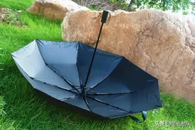 悠启抗风晴雨伞体验：360°旋转，一键自动开合，7级抗风不漏雨图片