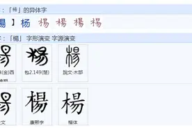 “杨”的繁体，能否写成“木易”？图片