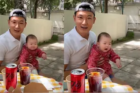 朱珠8个月女儿开口叫爸爸，奶声奶气萌翻，王昀佳感动得快哭了图片